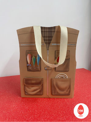 Bolsos para llevar de la comida amistosa 120gsm de Eco negros con el logotipo personalizado