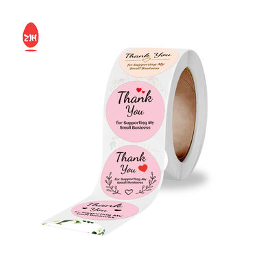 Papel adhesivo de vinilo impermeable de forma redonda