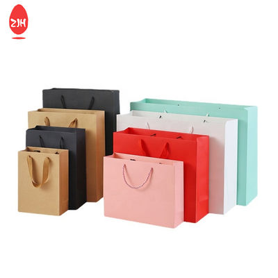 Bolsa de papel de cuero con asa acolchada FSC