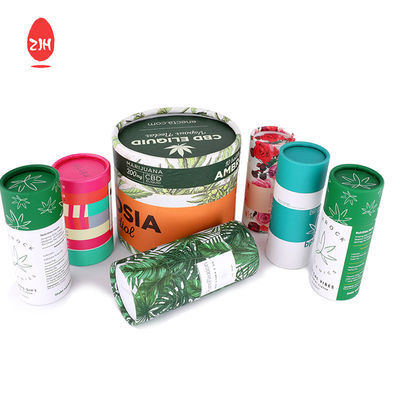 Tubos biodegradables del lápiz labial de la cartulina de la caja del tubo del cilindro del desodorante de CMYK