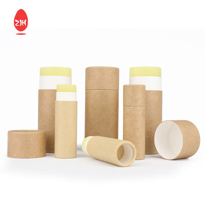 Tubos biodegradables del lápiz labial de la cartulina de la caja del tubo del cilindro del desodorante de CMYK