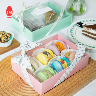 Reciclable Macaron Biscuits Box Empaquetado Cake Chocolate Box