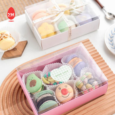 Reciclable Macaron Biscuits Box Empaquetado Cake Chocolate Box