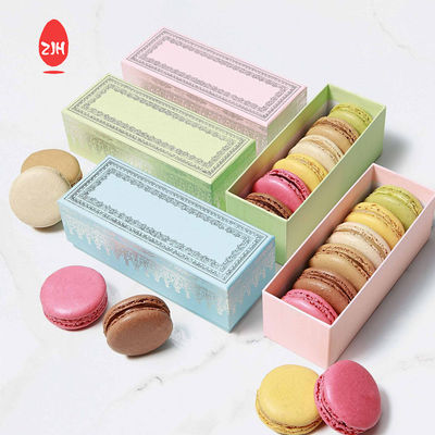 empaquetado disponible de lujo de la caja de Macaron del rosa de los envases del acondicionamiento de los alimentos del 11cm