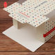 Ventana Caja de pastelería portátil de 4 pulgadas Caja de regalo de embalaje de pastel de luna de copo de nieve horneado