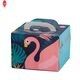 Embalaje de patrón personalizado para decoración de pasteles al por mayor con cartón o caja para pasteles con asa