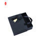 Caja de empaquetado rígida del perfume del papel con la caja de regalo del negro del cajón de desplazamiento de la cinta FSC
