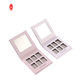 Embalaje de paleta de sombra de ojos de cartón de caja de papel cosmético de maquillaje de barniz