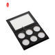 Embalaje de paleta de sombra de ojos de cartón de caja de papel cosmético de maquillaje de barniz