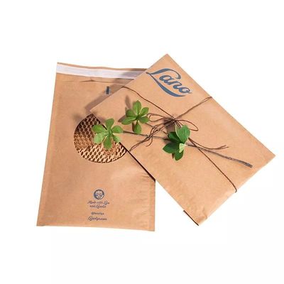 Sobres para envío de bolsas biodegradables SGS Kraft con relleno de papel Kraft