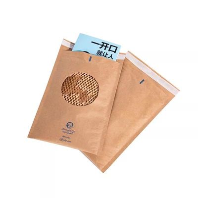 Sobres para envío de bolsas biodegradables SGS Kraft con relleno de papel Kraft