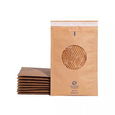 Sobres para envío de bolsas biodegradables SGS Kraft con relleno de papel Kraft
