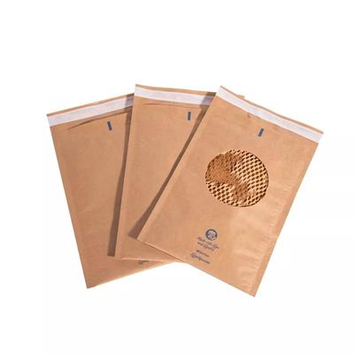 Sobres para envío de bolsas biodegradables SGS Kraft con relleno de papel Kraft
