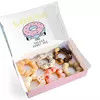Caja reutilizable de Mochi que empaqueta el empaquetado plegable del donut de Mochi de la panadería del logotipo de CMYK