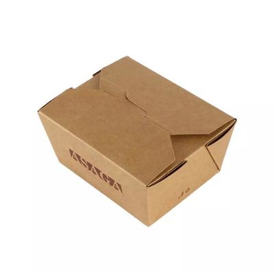 Desechable para llevar Caja de papel Matt Laminación Kraft Bubble Envasado de alimentos