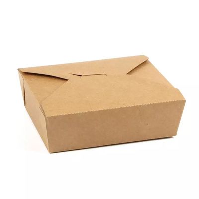 Desechable para llevar Caja de papel Matt Laminación Kraft Bubble Envasado de alimentos