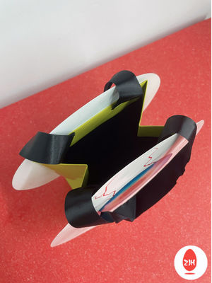 200gsm de lujo Art Paper Shopping Paper Bags con torcido y arco