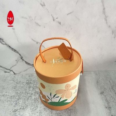 Empaquetado negro blanco de la botella de la caja del tubo del cilindro de la cartulina 350gsm