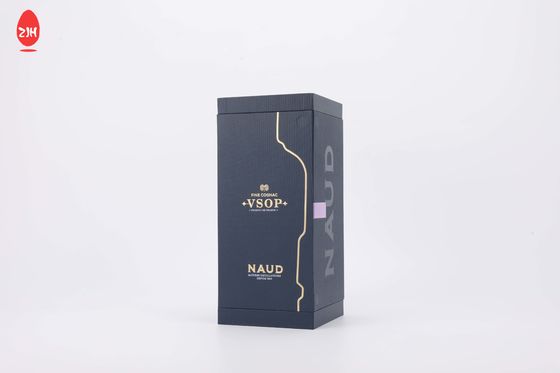 Caja de empaquetado de papel magnética de encargo del vino del regalo de la botella de vino de Logo Black Luxury Red Wine que embala con la ventana