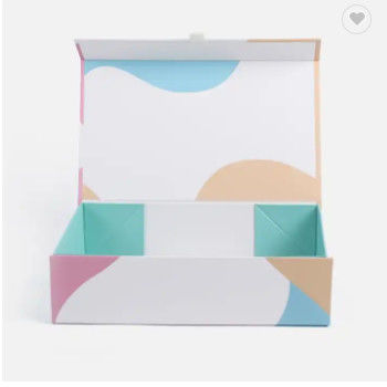 El tamaño modificado para requisitos particulares Logo Printing Magnetic Foldable Boxes para el satén viste el empaquetado