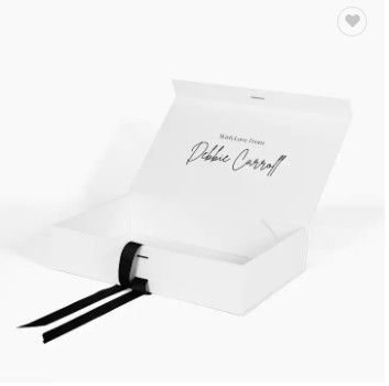 Cajas de empaquetado plegables de encargo de Logo Recycle White Box Cardboard con la cinta