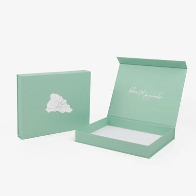 Los cosméticos verdes Honey Wedding Folding Gift Box de la cartulina imprimieron el logotipo de encargo