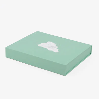 Los cosméticos verdes Honey Wedding Folding Gift Box de la cartulina imprimieron el logotipo de encargo