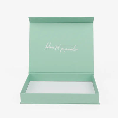 Los cosméticos verdes Honey Wedding Folding Gift Box de la cartulina imprimieron el logotipo de encargo