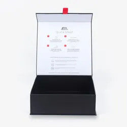 Cajas de regalo postales del imán de la cinta para la capa Matte Black Clothing Handmade ULTRAVIOLETA brillante