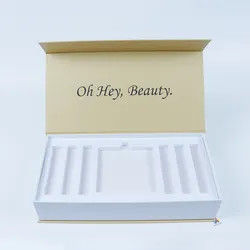 Caja de regalo magnética de la cartulina rígida de EVA Insert Cosmetic Packaging Boxes